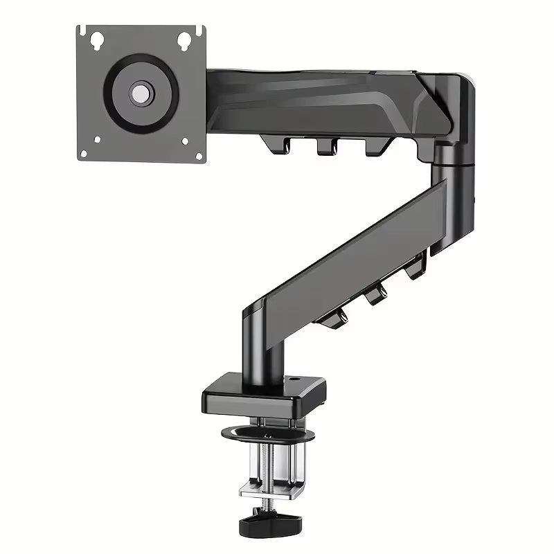 Single Monitor Arm for 13-32" Screen Adjustable Single Monitor Bracket Full Motion Swivel Desktop Monitor Stand for Home Office