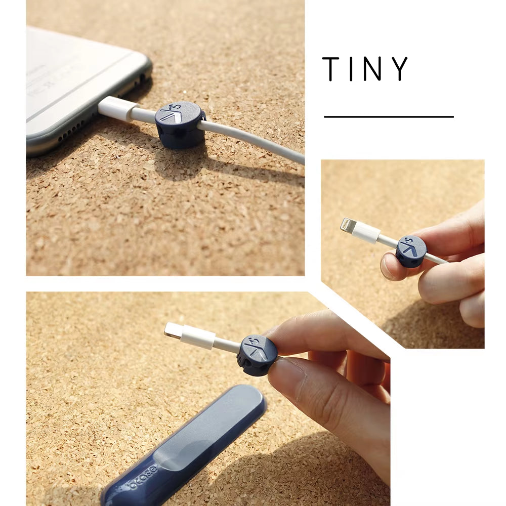 Cable Organizer Magnetic Cable Clip for Data Cable Winder for USB Cable Holder Desktop Plug Silicone Wire Retention Clips