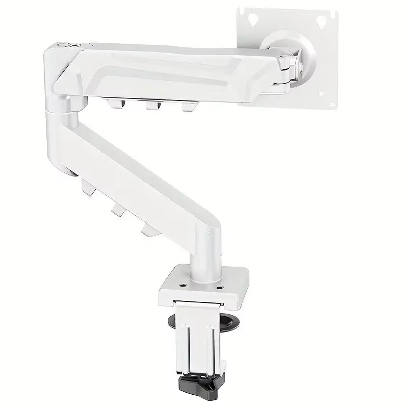 Single Monitor Arm for 13-32" Screen Adjustable Single Monitor Bracket Full Motion Swivel Desktop Monitor Stand for Home Office